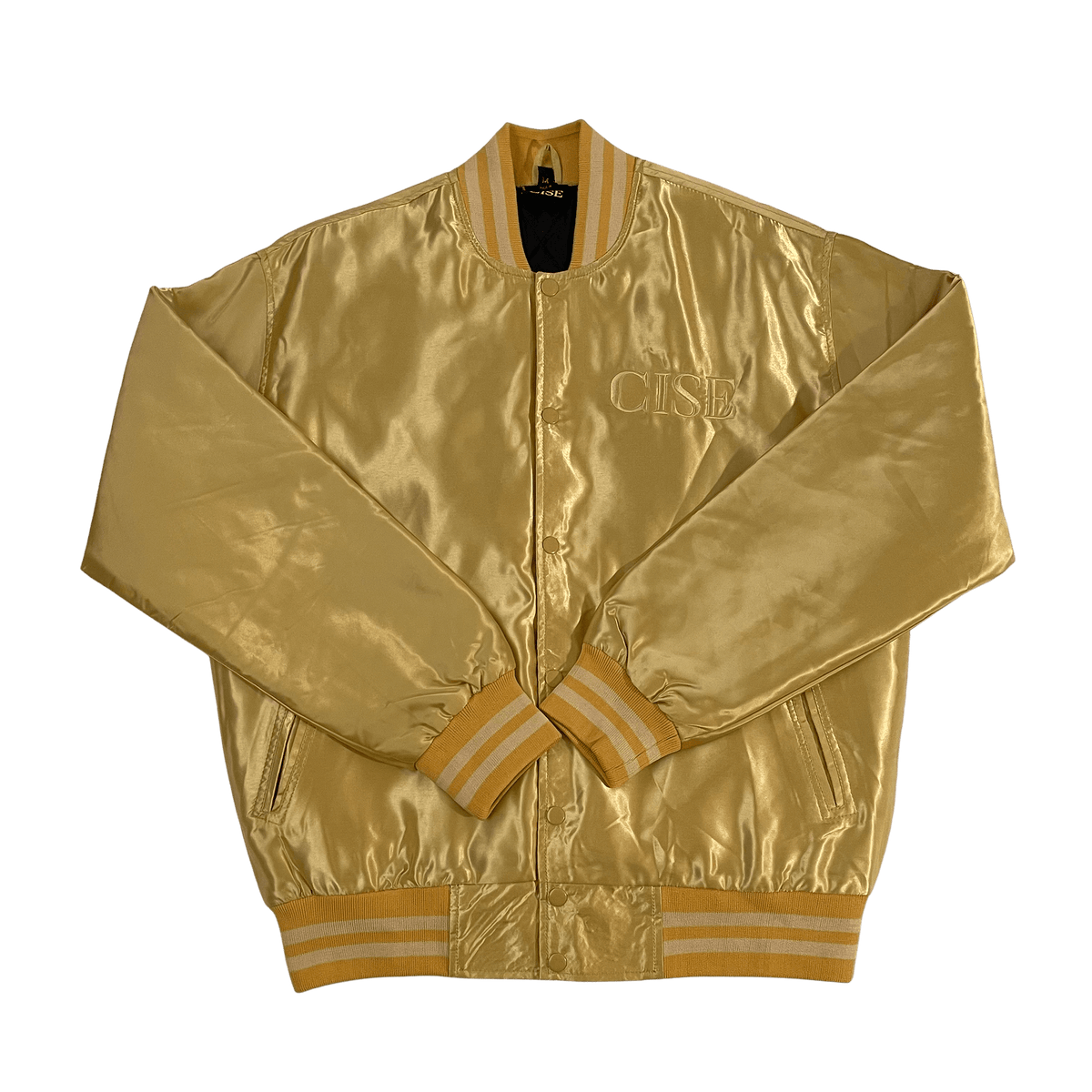 Gold varsity best sale jacket